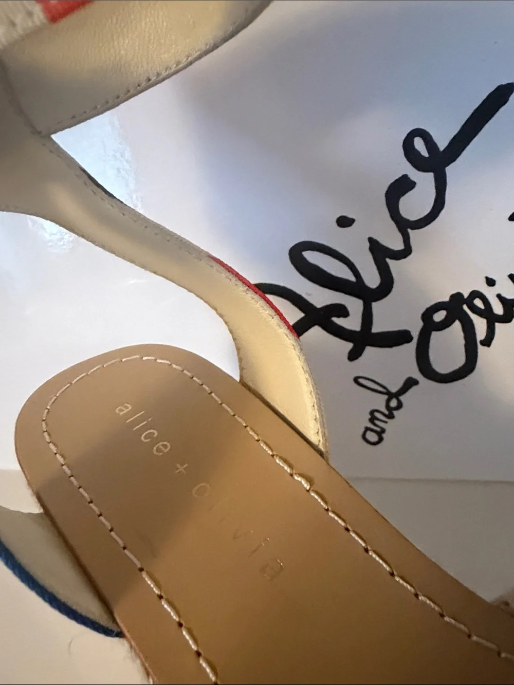 Alice + Olivia Multicolor Patterned Espadrille Wedges